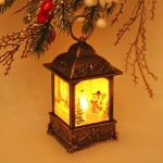 Сувенир с подсветкой Christmas «Фонарь - Зиминий переполох» 13х7,3х7,3 см (работает от 3х батареек ААА)