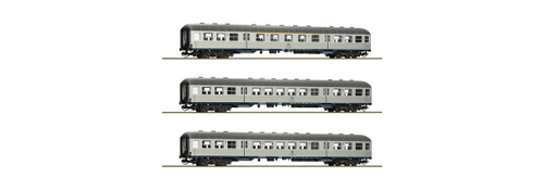 Три вагона пригородного сообщения "Silberlinge" DB , IV эпоха