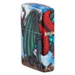 Зажигалка Zippo Dragon Design с покрытием White Matte
