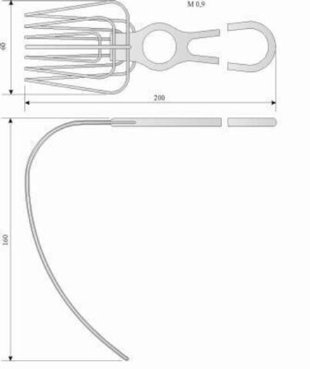 МЖ- 4/9 Зеркало для сердца и легких проволочное