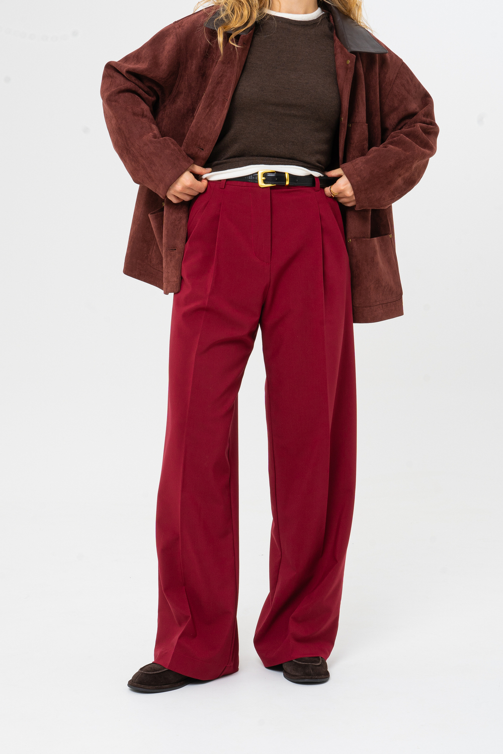 Брюки Office винный