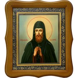 Силуан Печерский преподобный. Икона на холсте.