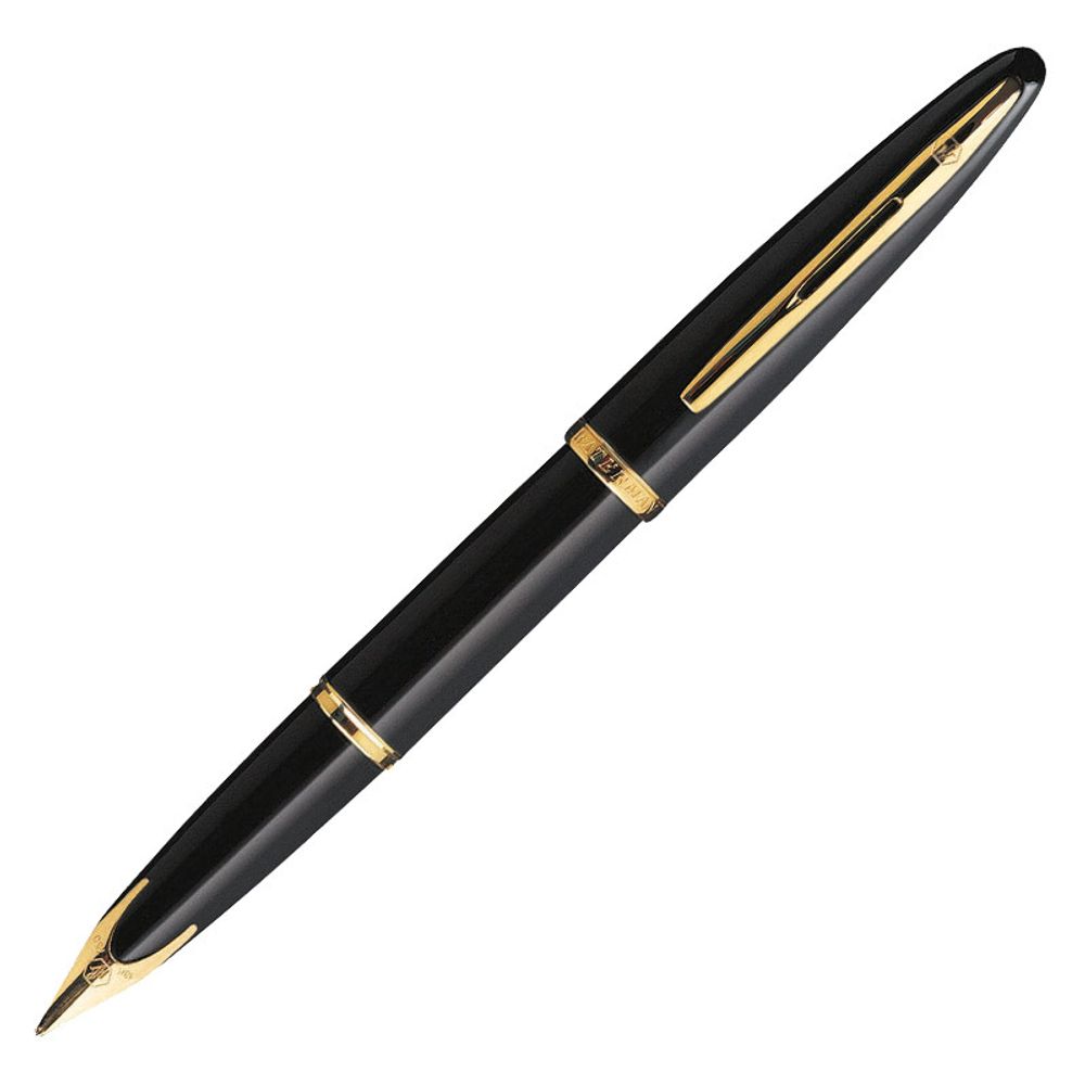 Waterman Carene Black GT перо золото 18Ct F (S0700300)
