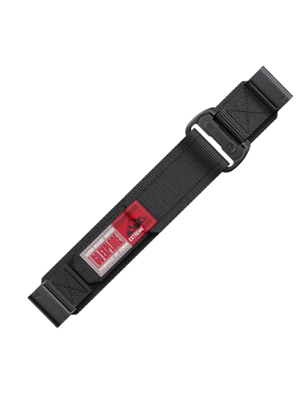 Нейлоновый ремешок 26 мм для Garmin (циферблат 51мм) QuickFit на липучке (Черный)