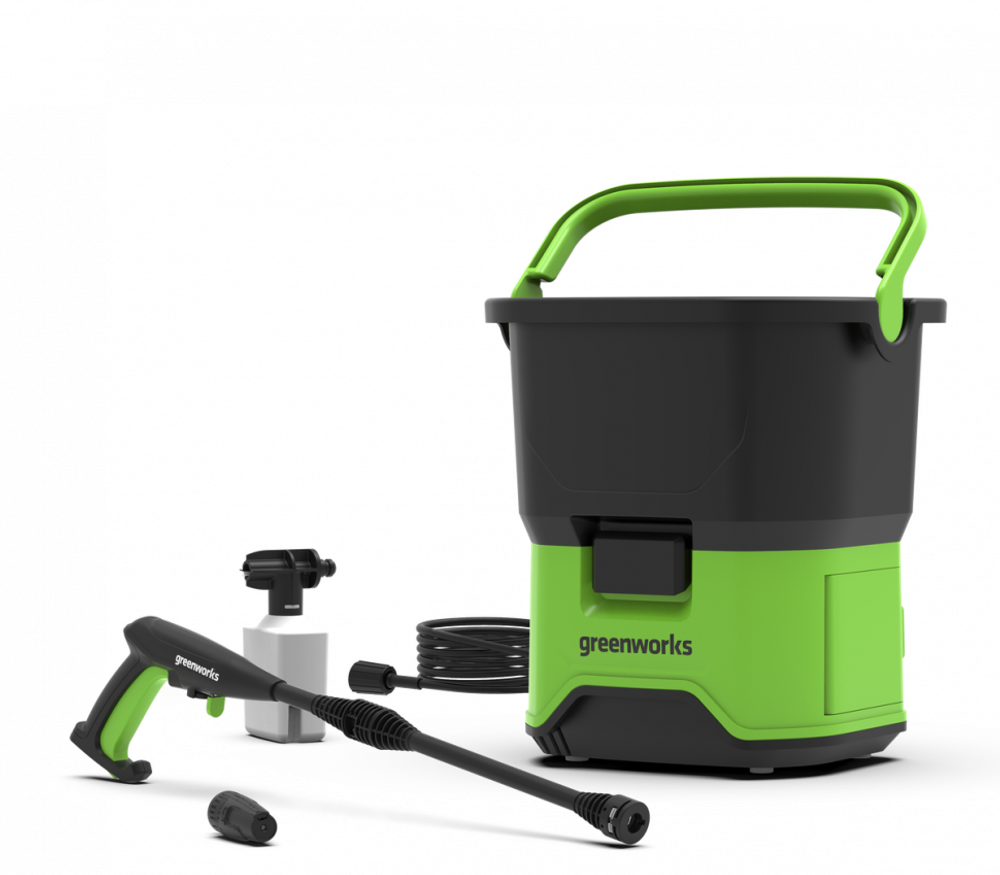 Мойка Greenworks аккумуляторная GDC40 40V 70бар 20л 300л.мин 650Вт 7,9кг