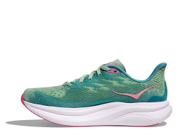 Кроссовки для бега женские Hoka Mach 6 W Зеленo-Розовые