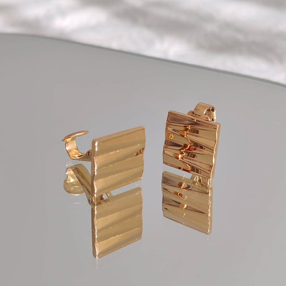 Серьги клипсы Coeur de Lion Gold 0141/22-1600