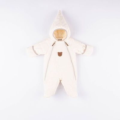 Demi-season puffer jumpsuit 0-3 months - Tofu