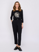 Лонгслив из хлопка и модала