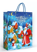 Пакет подарочный ламинированный L "С Новым годом!" 10000584 (ТМ Хорошо)