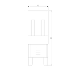 Светодиодная лампа JCD 3W 220V 4200K G9 BLG907