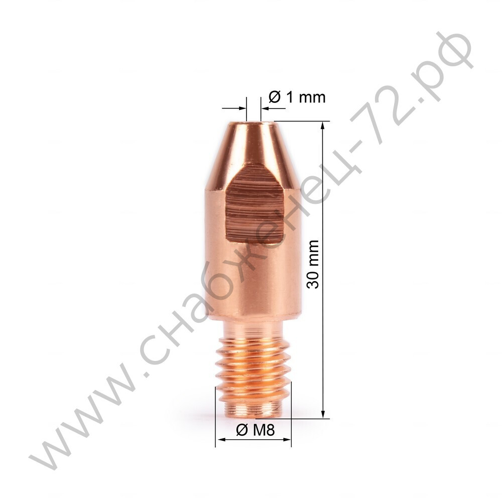 Наконечник FoxWeld M8х30х1.0 (140.0313/MD0005-10, пр-во FoxWeld/КНР)
