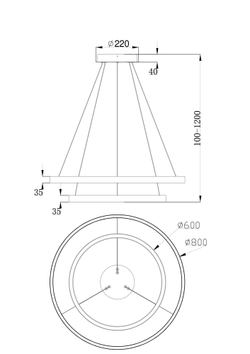 Подвесной светильник Maytoni MOD058PL-L74BS4K