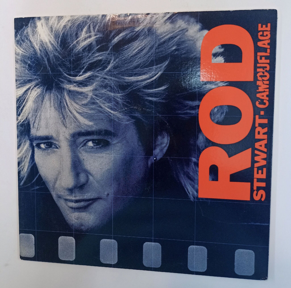 Винтажная виниловая пластинка LP Rod Stewart Camouflage (USA 1984)
