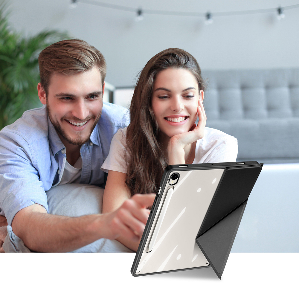 Чехол книжка от Dux Ducis для Samsung Galaxy Tab S9, Tab S9 FE и Tab S10 FE, серия Magi Series Case, с держателем Pencil и функцией автоматического перехода в спящий режим