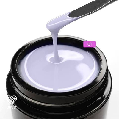 LOVELY Гель для наращивания и укрепления Lego Gel Lavender 01, 15 гр