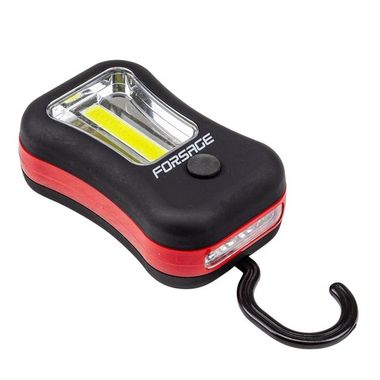 Фонарик переносной светодиодный в комплекте с батарейками (торцевой свет 4LED, боковой свет CUB, 3xAAA), в блистере Forsage F-68613(F-01X0074)