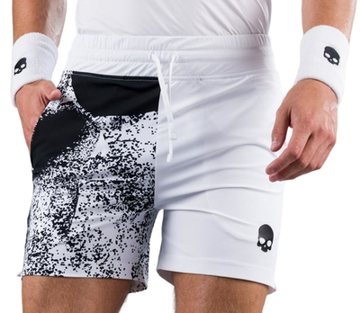 Мужские теннисные шорты Hydrogen Spray Tech Shorts Man - white