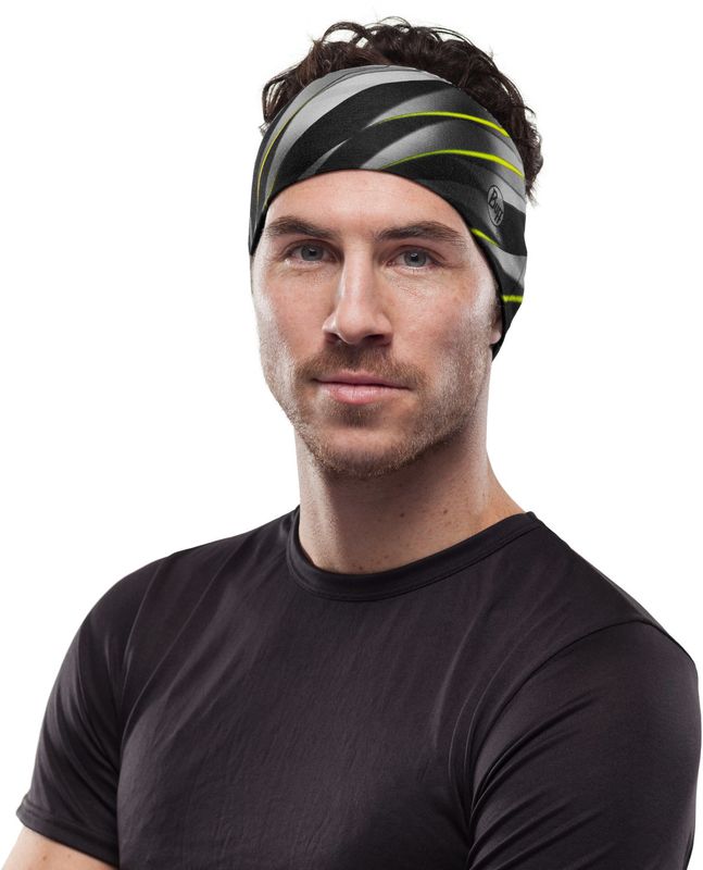 Повязка на голову спортивная Buff Headband CoolNet Focus Grey Фото 2