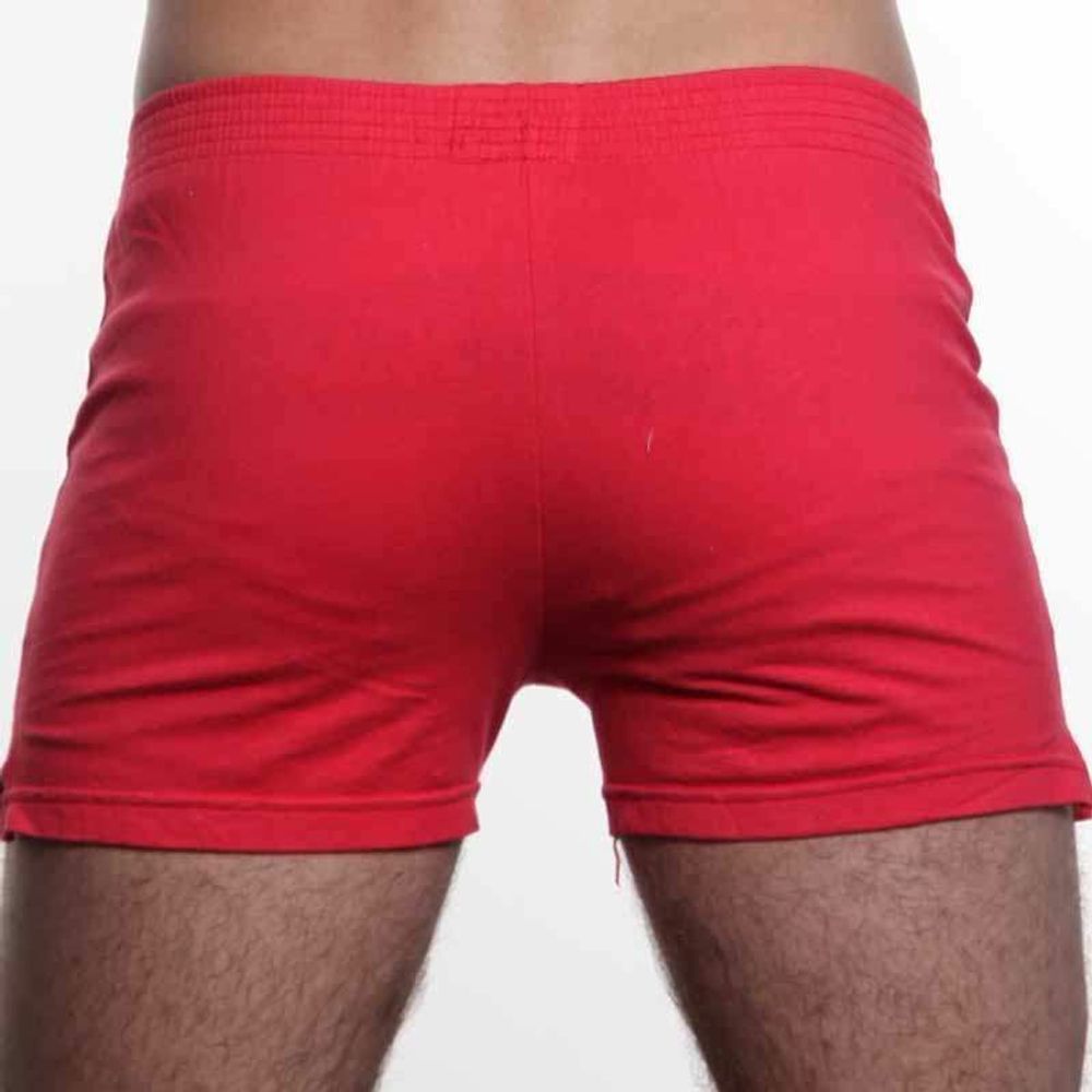 Мужские шорты  спортивные красные Andrew Christian Lifeguard Shorts