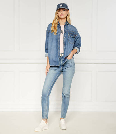 Джинсовая рубашка Tommy Hilfiger - темно-синий(WW0WW42217)