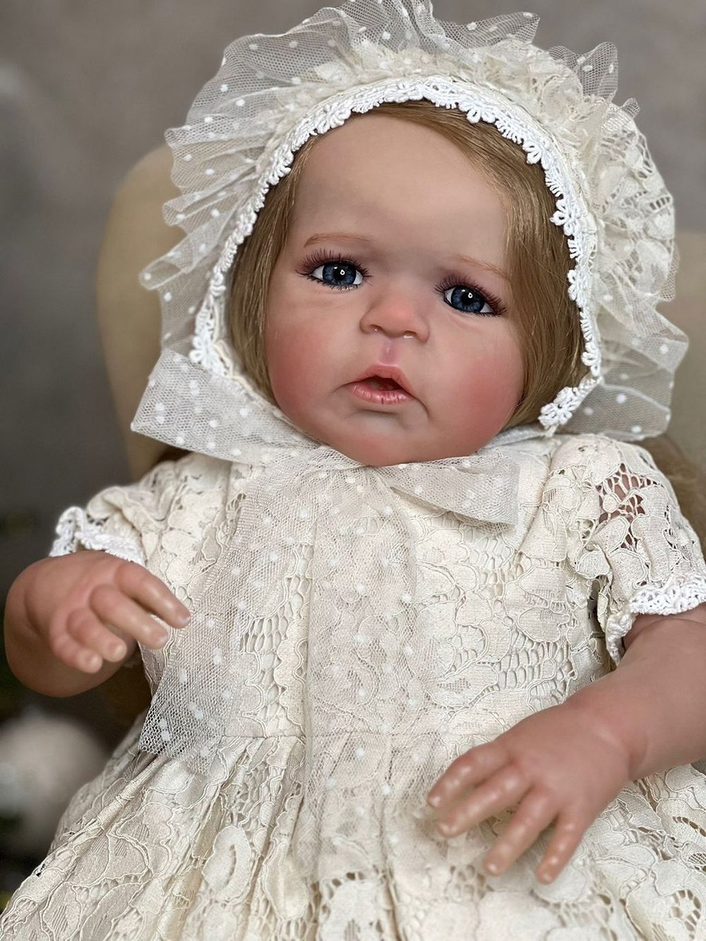 Кукла Реборн мягконабивная 60см в пакете (FA-609)