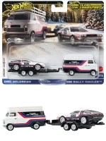 Набор Хот Вилс Premium DMC Delorean и HW Rally FLF56 JBM35