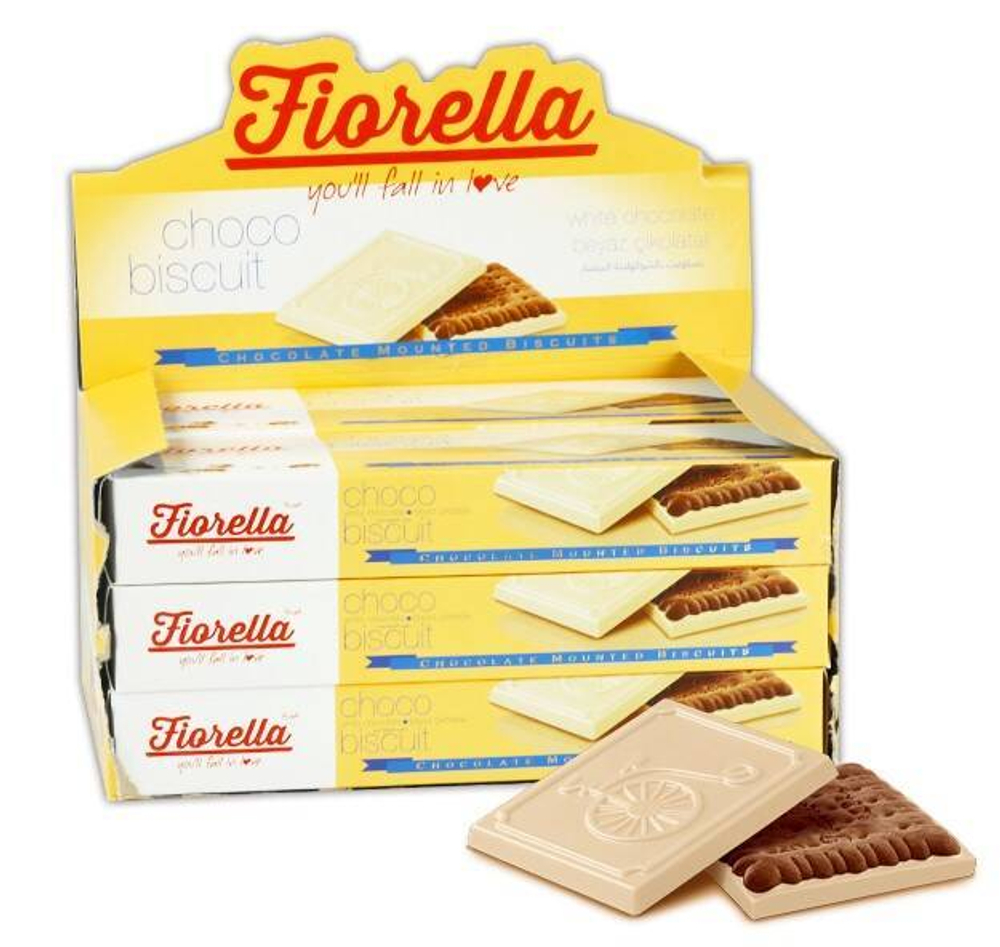 Печенье Fiorella в белом шоколаде
