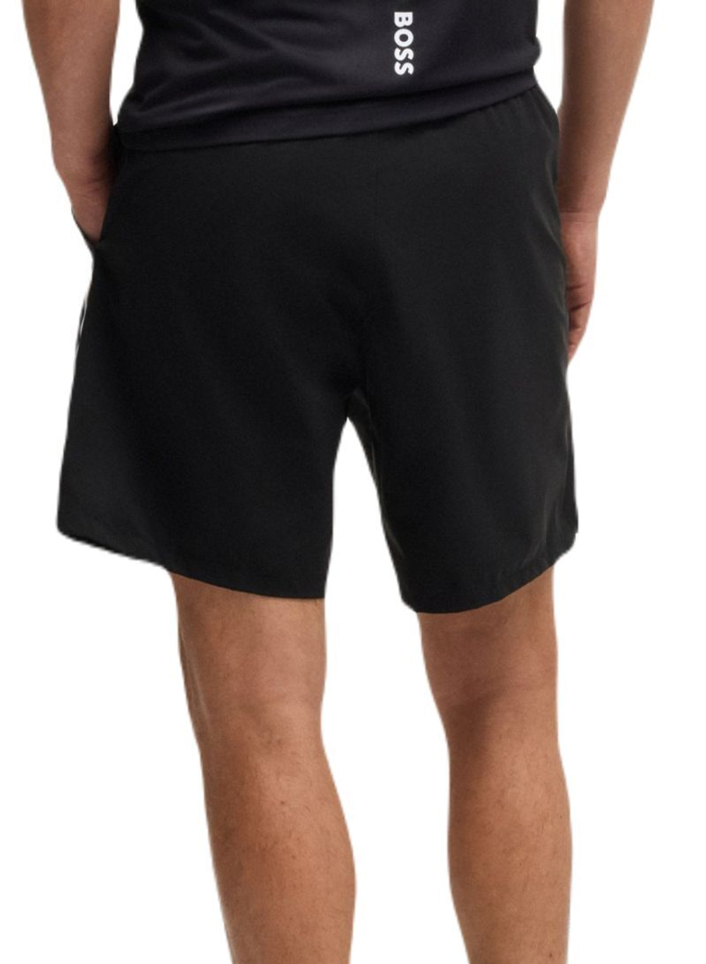Мужские теннисные шорты BOSS Score TOC 9 inch Active Tennis With Four-Way Stretch - черный