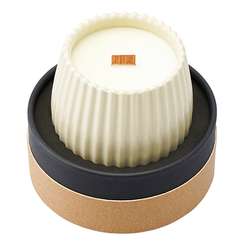 Свеча ароматическая с деревянным фитилём italian cypress из коллекции edge, бежевый, 60 ч