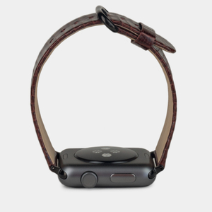 Ремешок для Apple Watch 40/41/42 mm из кожи ящерицы, бордового цвета