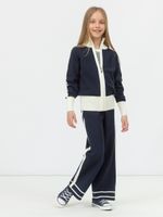 Кардиган на молнии для девочки в школу AT1069 синий