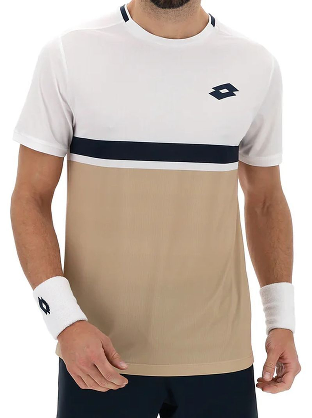 Мужская теннисная футболка Lotto Tech V D1 - irish beige