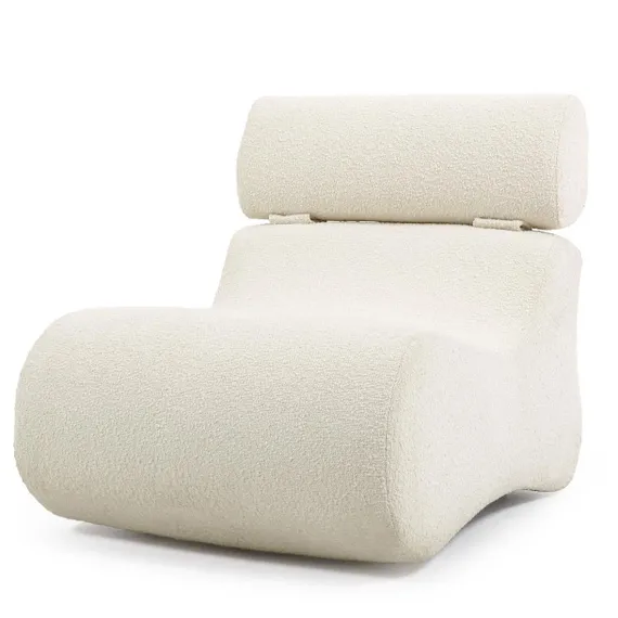 Кресло Club, белое букле