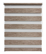 Рулонная штора - День-Ночь - Ткань: "Канзас" - цвет: светло-ореховый