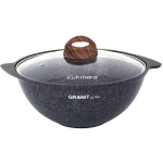 Казан для плова 4,5л со стекл. крышкой, АП линия «Granit ultra» (blue)