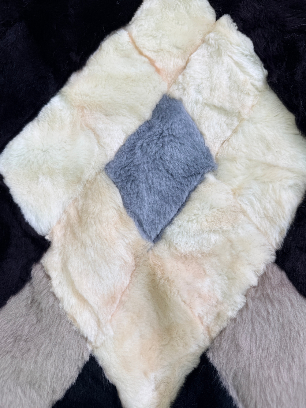 Покрывало меховое ковер из шкуры овчины