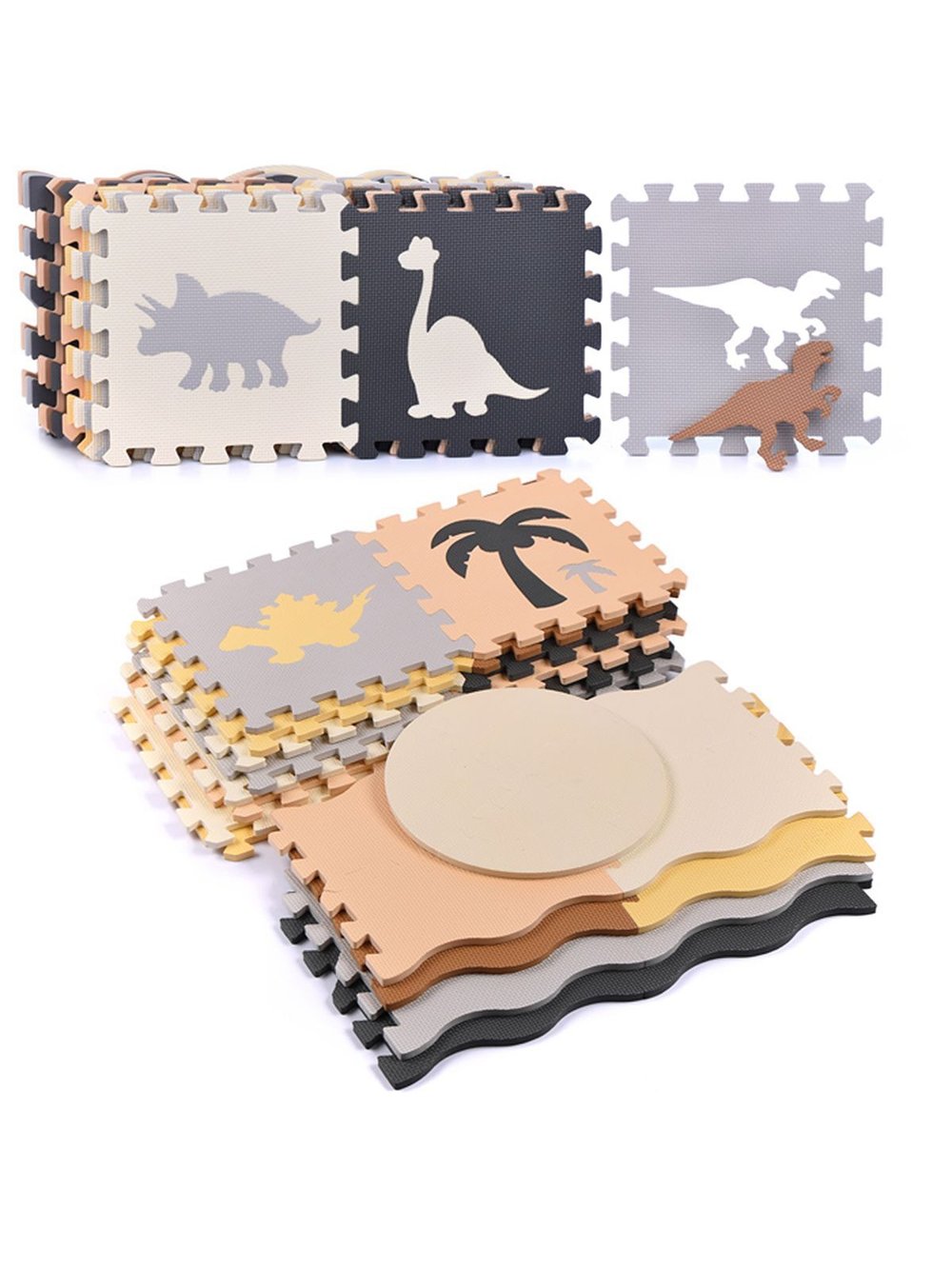 Развивающий мягкий коврик пазл Динозавры (00-2849)
