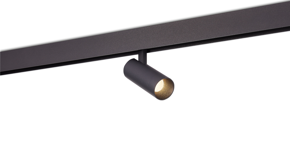 Светодиодный светильник Alpha для SPACE Track system 10Вт,  D50xL160 мм,  796Лм,  36°,  4000К,  диммируемый 0-10В,  Ra>90,  черный