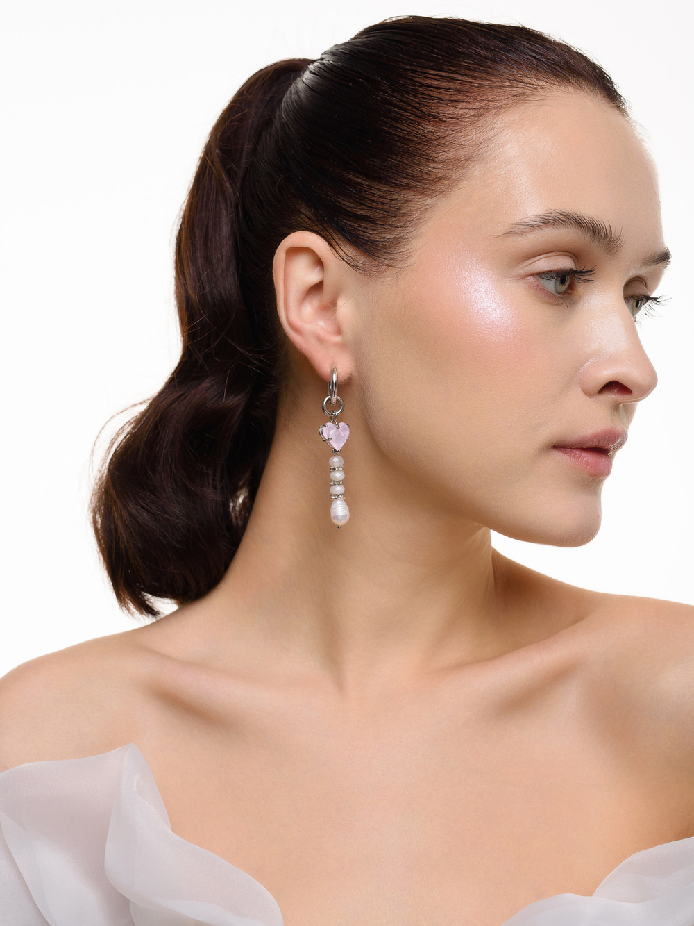 Серьги "Soul stone" Silver