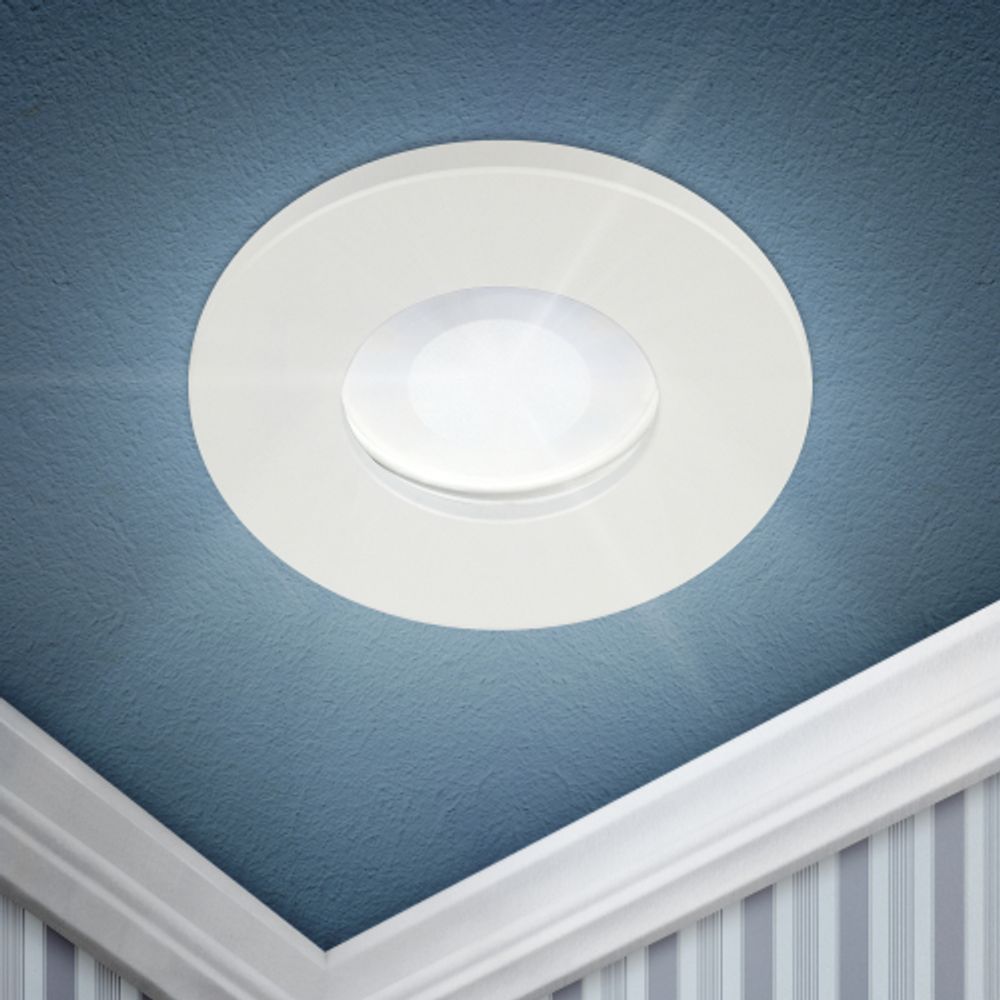 Встраиваемый светильник влагозащищенный ЭРА WR3 WH под лампу MR16 GU5.3 IP44 белый