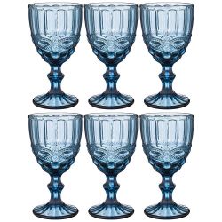 НАБОР БОКАЛОВ ДЛЯ ВИНА "СЕРПЕНТИНА" ИЗ 6ШТ. СЕРИЯ "MUZA COLOR" 300МЛ. / В=17 СМ (КОР=4НАБ.)