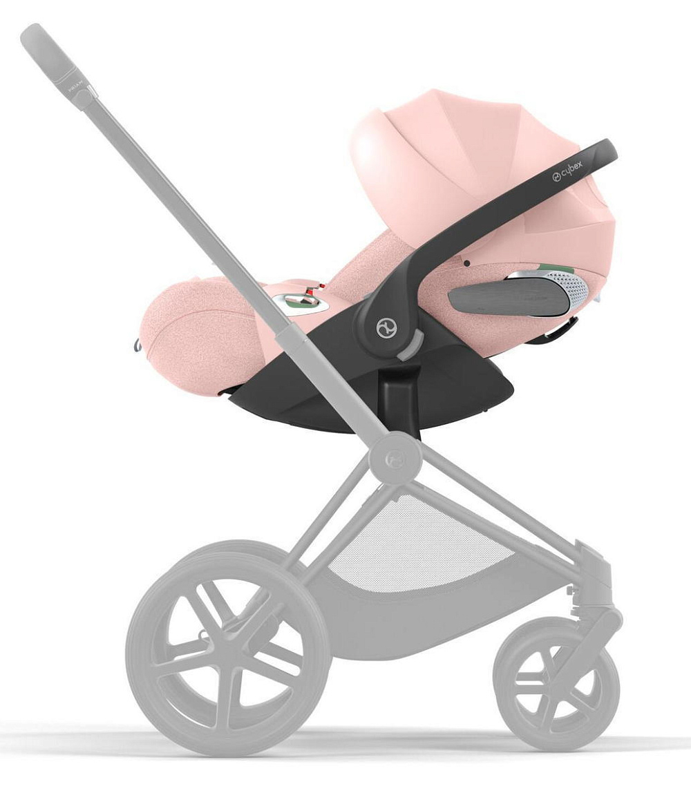 Коляска 3 в 1 Cybex Priam IV Rosegold complete и автокресло Cloud T i-Size Peach Pink Plus Sepia Black