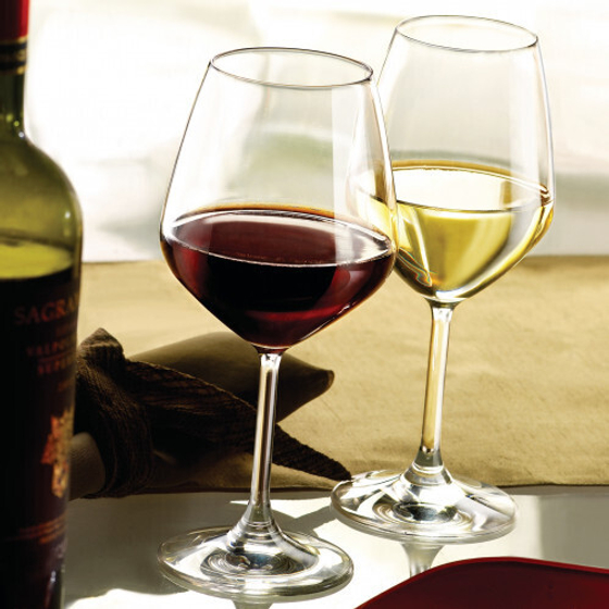 Bormioli Rocco RESTAURANT бокалы для белого вина 430 мл, набор 2 шт. открытая цветная упаковка
