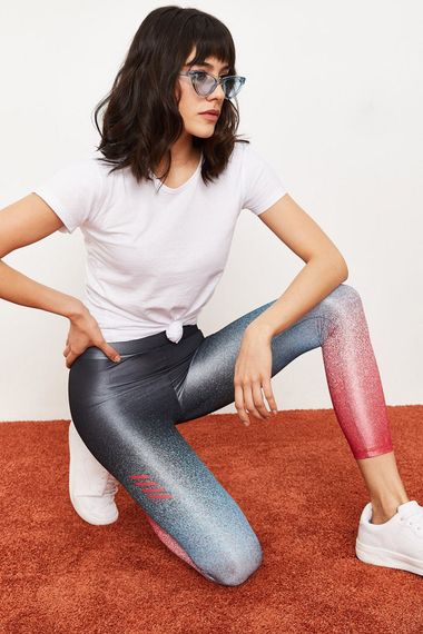 Qadın üçün Rəqəmsal Printli Tayt 10041055