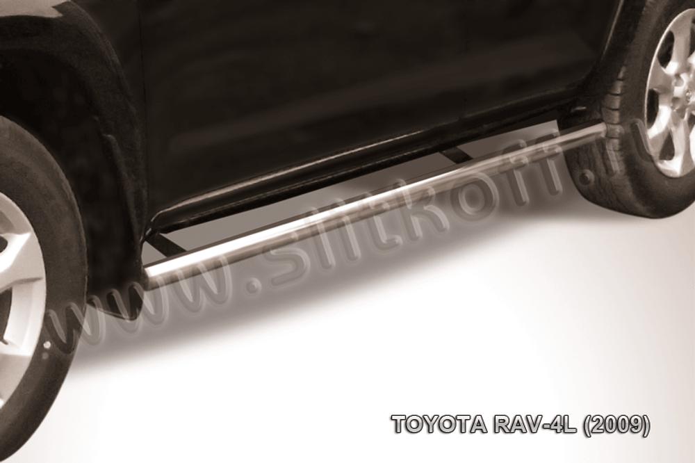Пороги из нержавейки Toyota Rav-4 L (2005-2010) d57 труба
