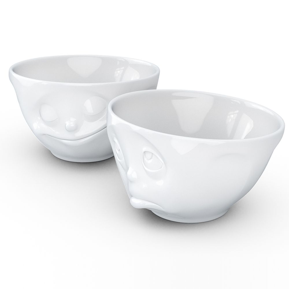 Набор чаш Happy & Oh please, 200 мл, белый, 2 шт.