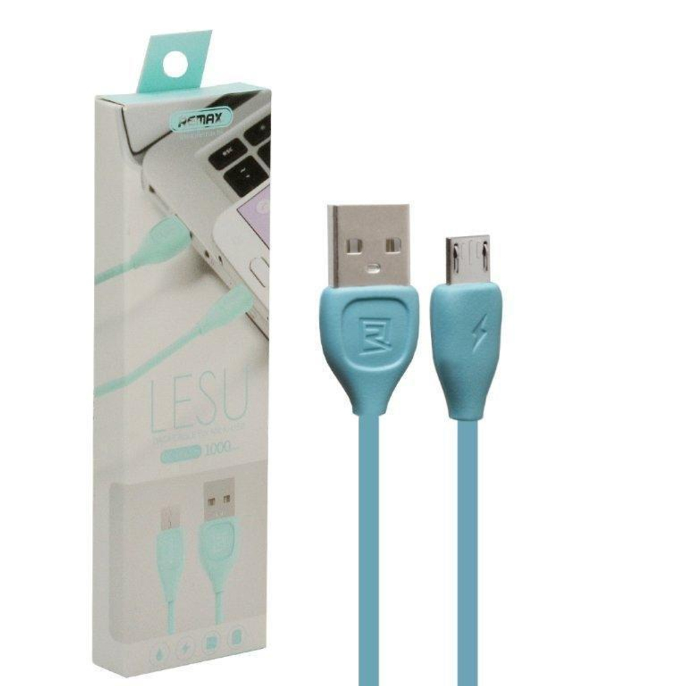USB cable micro 1m (RC-050m) (Lesu-Remax) 1.2А blue