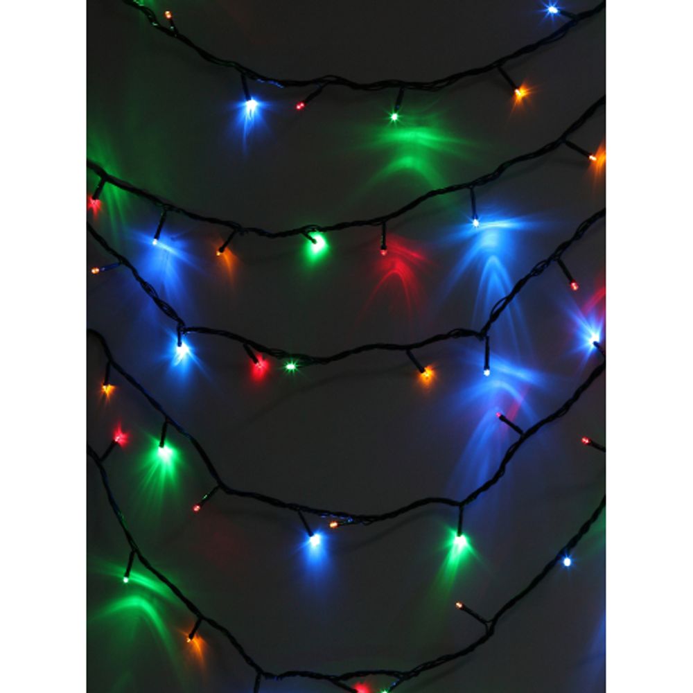 Светодиодная новогодняя гирлянда ЭРА ENIN-5M нить мультиколор 8 режимов