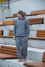 Брюки Hook Спортивные Утяжка Лого серые